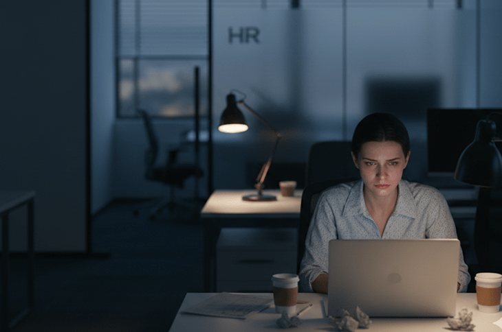 side-view-anxious-man-working